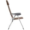Hopfällbara campingstolar 2 st aluminium brun vidaXL – miniatyr 5