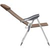 Hopfällbara campingstolar 2 st aluminium brun vidaXL – miniatyr 6