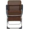 Hopfällbara campingstolar 2 st aluminium brun vidaXL – miniatyr 7