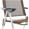 Hopfällbara campingstolar 2 st aluminium brun vidaXL – miniatyr 8