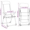 Hopfällbara campingstolar 2 st aluminium svart vidaXL – miniatyr 12