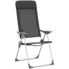 Hopfällbara campingstolar 2 st aluminium svart vidaXL – miniatyr 4