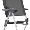 Hopfällbara campingstolar 2 st aluminium svart vidaXL – miniatyr 10