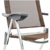Hopfällbara campingstolar 4 st aluminium brun vidaXL – miniatyr 8