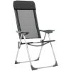 Hopfällbara campingstolar 4 st aluminium svart vidaXL – miniatyr 4