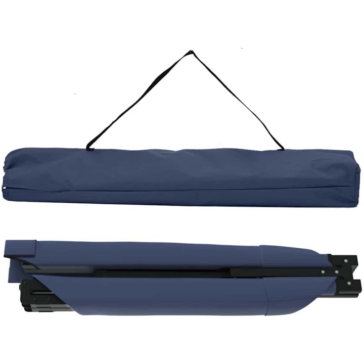 Hopfällbara Solsängar 2 st med Bärväska Blå 600D Oxford Tyg vidaXL 210 x 80 x 46 cm – bild 6
