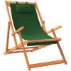 Hopfällbara strandstolar 2 st grön tyg vidaXL – miniatyr 3