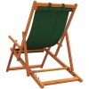 Hopfällbara strandstolar 2 st grön tyg vidaXL – miniatyr 6