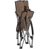 Hopfällbara strandstolar 2 st taupe tyg vidaXL – miniatyr 6