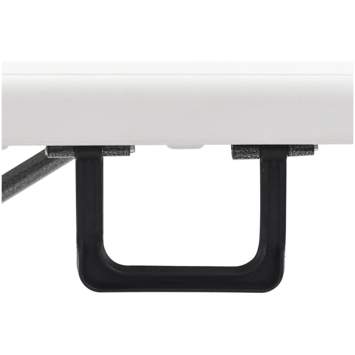 Hopfällbara trädgårdsbänkar 2 st 180 cm HDPE vit vidaXL – bild 6