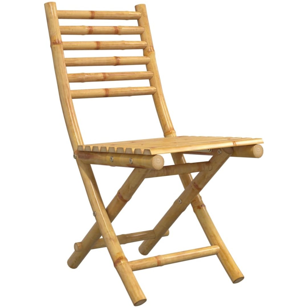 Hopfällbara trädgårdsstolar 2 st 43x54x88 cm bambu vidaXL – bild 4