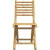 Hopfällbara trädgårdsstolar 2 st 43x54x88 cm bambu vidaXL – miniatyr 5