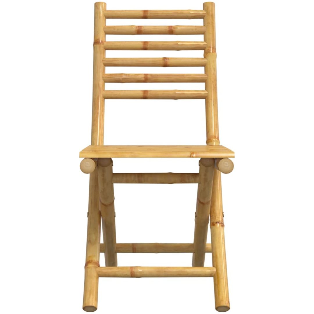 Hopfällbara trädgårdsstolar 2 st 43x54x88 cm bambu vidaXL – bild 5