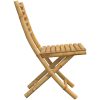 Hopfällbara trädgårdsstolar 2 st 43x54x88 cm bambu vidaXL – miniatyr 6