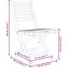 Hopfällbara trädgårdsstolar 2 st 43x54x88 cm bambu vidaXL – miniatyr 10