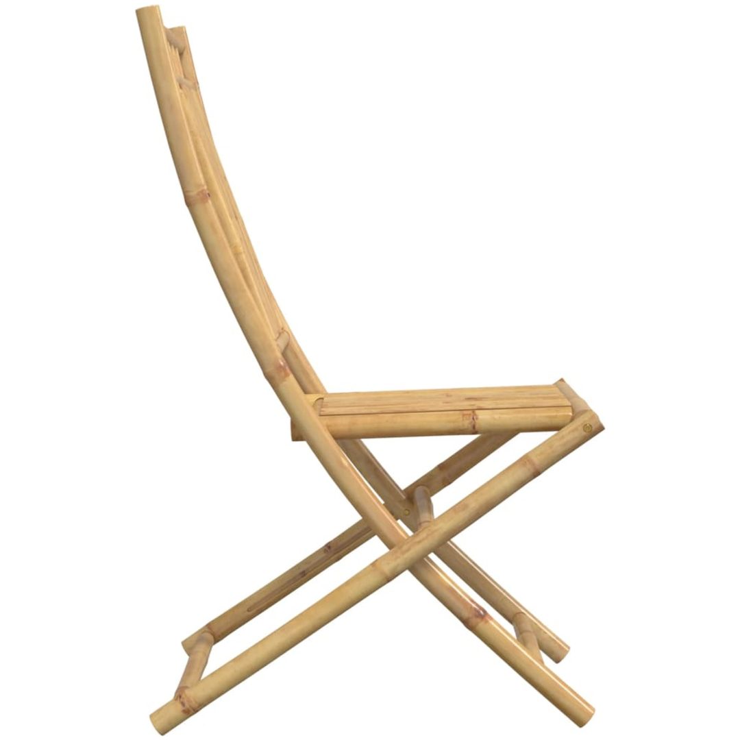 Hopfällbara trädgårdsstolar 2 st 46x66x99 cm bambu vidaXL – bild 6