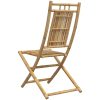 Hopfällbara trädgårdsstolar 2 st 46x66x99 cm bambu vidaXL – miniatyr 7