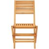 Hopfällbara trädgårdsstolar 2 st 47x62x90 cm massiv teak vidaXL – miniatyr 4
