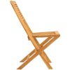Hopfällbara trädgårdsstolar 2 st 47x62x90 cm massiv teak vidaXL – miniatyr 5