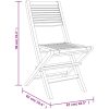 Hopfällbara trädgårdsstolar 2 st 47x62x90 cm massiv teak vidaXL – miniatyr 8