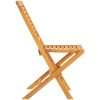 Hopfällbara trädgårdsstolar 2 st 47x63x90 cm massiv teak vidaXL – miniatyr 5