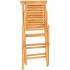 Hopfällbara trädgårdsstolar 2 st 47x63x90 cm massiv teak vidaXL – miniatyr 6