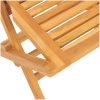 Hopfällbara trädgårdsstolar 2 st 47x63x90 cm massiv teak vidaXL – miniatyr 7