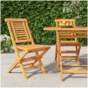 Hopfällbara trädgårdsstolar 2 st 47x63x90 cm massiv teak vidaXL – miniatyr 1