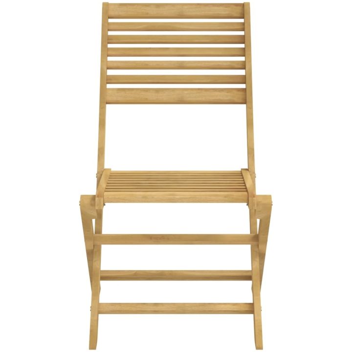 Hopfällbara trädgårdsstolar 2 st 48,5x61,5x87 cm massiv akacia vidaXL – bild 5