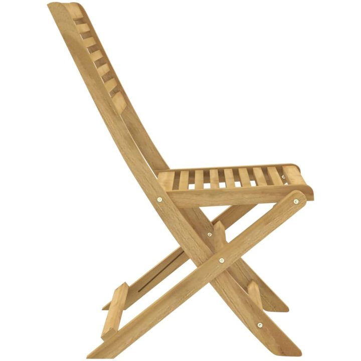 Hopfällbara trädgårdsstolar 2 st 48,5x61,5x87 cm massiv akacia vidaXL – bild 6