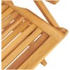 Hopfällbara trädgårdsstolar 2 st 56x63x90 cm massiv teak vidaXL – miniatyr 7