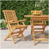 Hopfällbara trädgårdsstolar 2 st 56x63x90 cm massiv teak vidaXL – miniatyr 1