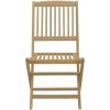 Hopfällbara trädgårdsstolar 2 st 57x48,5x90 cm massiv akacia vidaXL – miniatyr 5