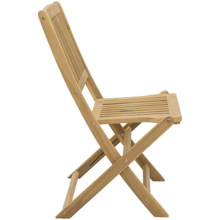 Hopfällbara trädgårdsstolar 2 st 57x48,5x90 cm massiv akacia vidaXL – bild 6