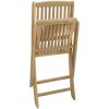 Hopfällbara trädgårdsstolar 2 st 57x48,5x90 cm massiv akacia vidaXL – miniatyr 8
