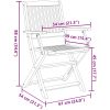 Hopfällbara trädgårdsstolar 2 st 58x54,5x90 cm massiv akacia vidaXL – miniatyr 10