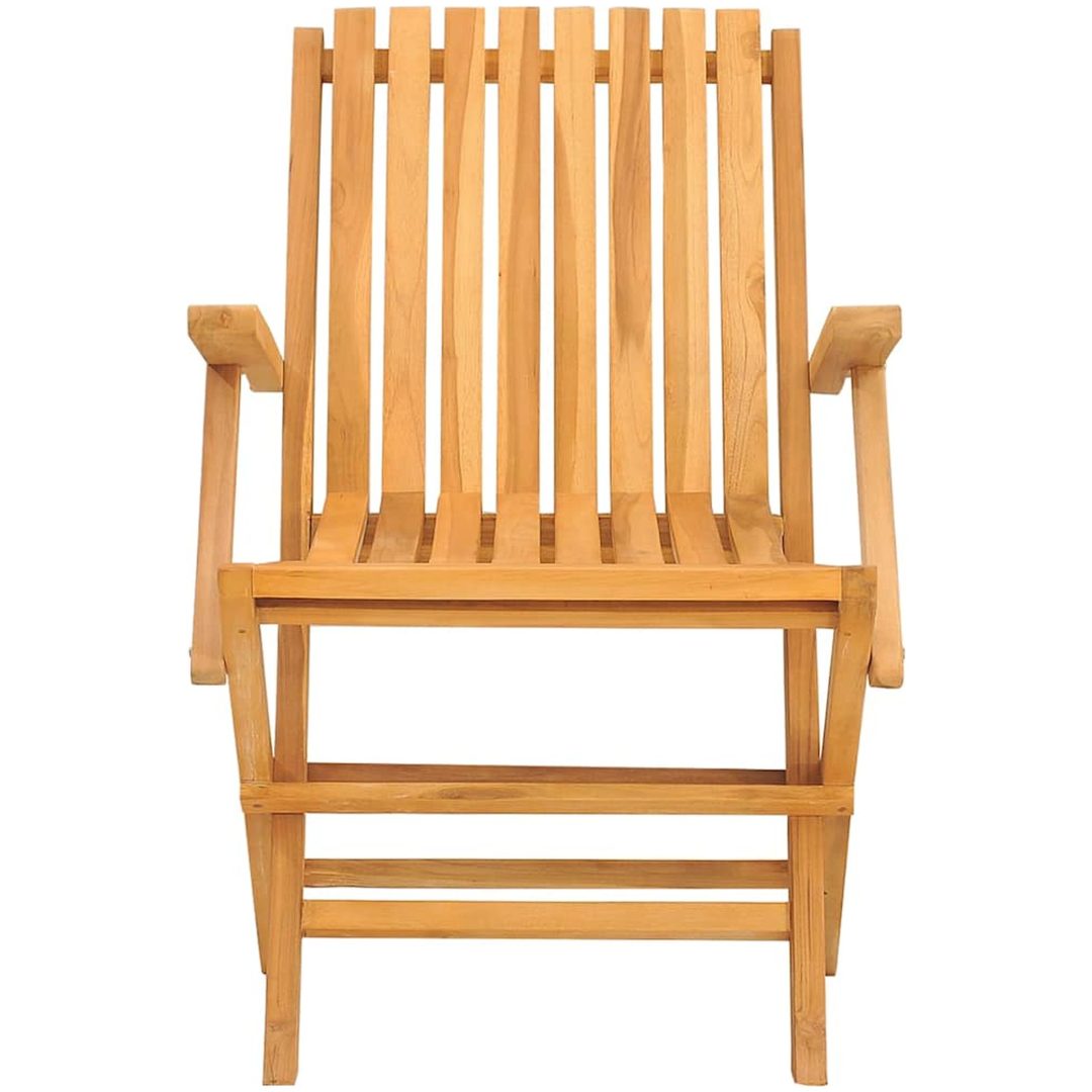 Hopfällbara trädgårdsstolar 2 st 61x67x90 cm massiv teak vidaXL – bild 4