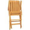 Hopfällbara trädgårdsstolar 2 st 61x67x90 cm massiv teak vidaXL – miniatyr 6