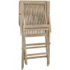 Hopfällbara trädgårdsstolar 2 st grå 56x61x89 cm massiv teak vidaXL – miniatyr 6