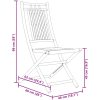 Hopfällbara trädgårdsstolar 4 st 46x66x99 cm bambu vidaXL – miniatyr 10