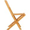 Hopfällbara trädgårdsstolar 4 st 47x62x90 cm massiv teak vidaXL – miniatyr 4