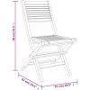 Hopfällbara trädgårdsstolar 4 st 47x62x90 cm massiv teak vidaXL – miniatyr 5