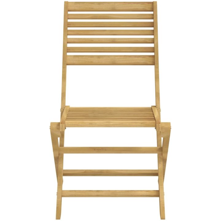 Hopfällbara trädgårdsstolar 4 st 48,5x61,5x87 cm massiv akacia vidaXL – bild 5