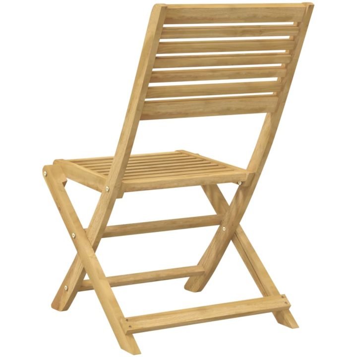 Hopfällbara trädgårdsstolar 4 st 48,5x61,5x87 cm massiv akacia vidaXL – bild 7