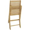 Hopfällbara trädgårdsstolar 4 st 48,5x61,5x87 cm massiv akacia vidaXL – miniatyr 8
