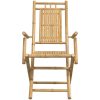 Hopfällbara trädgårdsstolar 4 st 53x66x99 cm bambu vidaXL – miniatyr 5