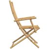 Hopfällbara trädgårdsstolar 4 st 53x66x99 cm bambu vidaXL – miniatyr 6