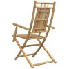 Hopfällbara trädgårdsstolar 4 st 53x66x99 cm bambu vidaXL – miniatyr 7