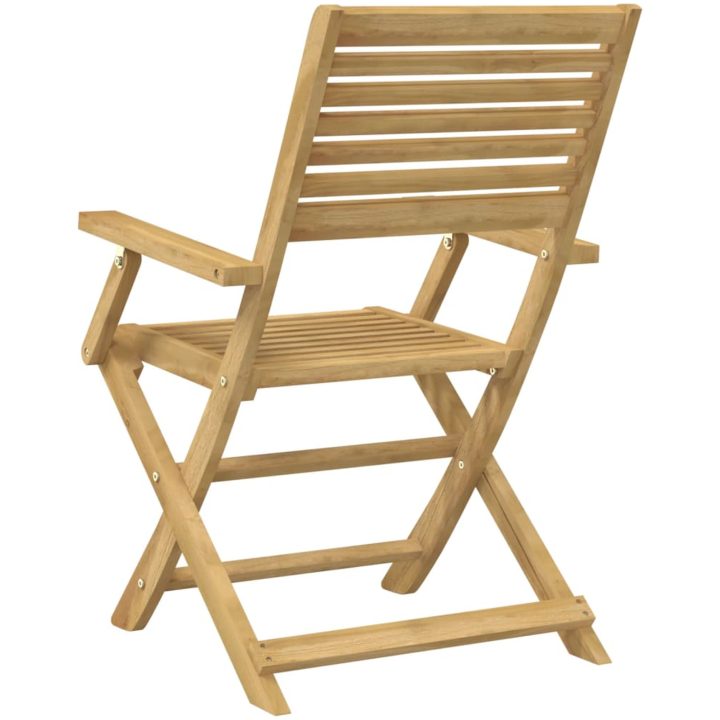 Hopfällbara trädgårdsstolar 4 st 54,5x61,5x86,5cm massiv akacia vidaXL – bild 7