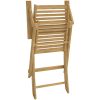 Hopfällbara trädgårdsstolar 4 st 54,5x61,5x86,5cm massiv akacia vidaXL – miniatyr 8